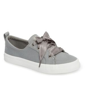 Sperry Women's Gray Sneakers with Ribbon Laces